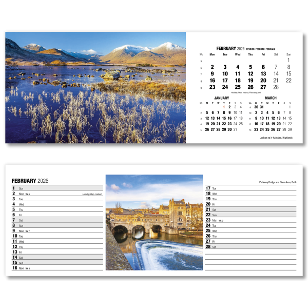 Britain in View Desk Calendar
