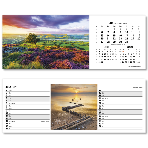 Britain in View Desk Calendar