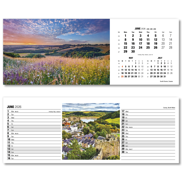 Britain in View Desk Calendar