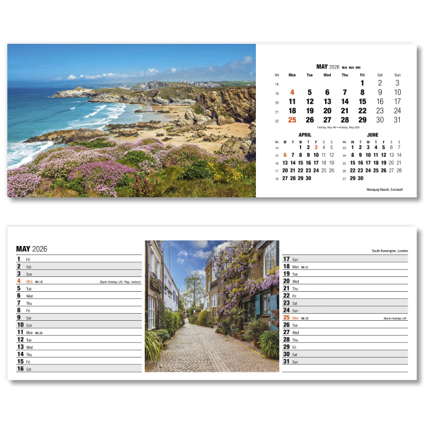 Britain in View Desk Calendar