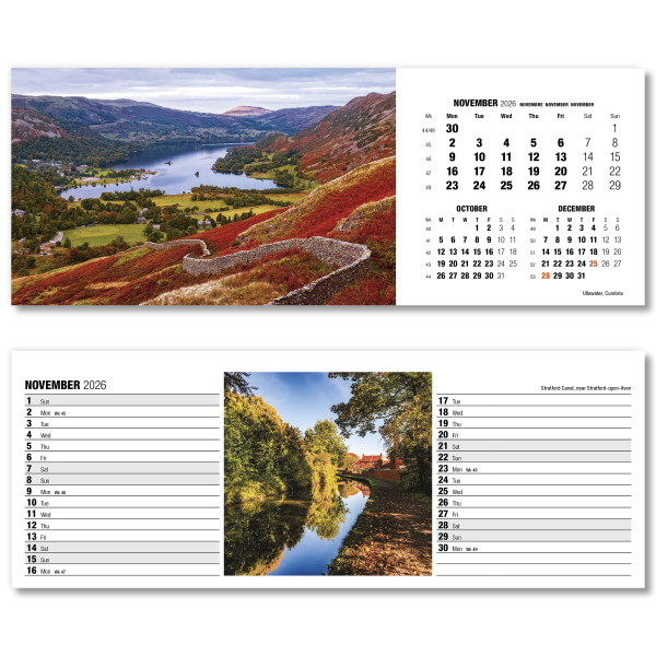 Britain in View Desk Calendar