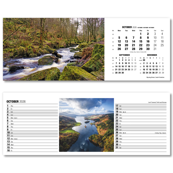 Britain in View Desk Calendar