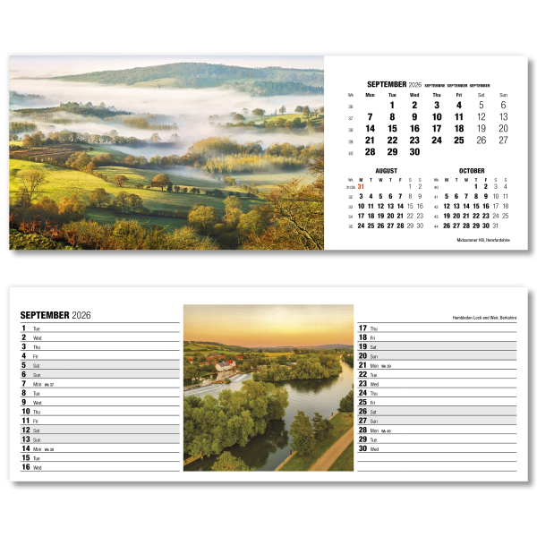 Britain in View Desk Calendar