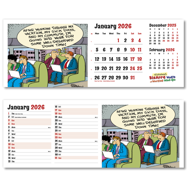 Bizarre World of Work Desk Calendar