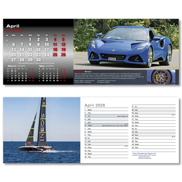 Top Speed Desk Calendar