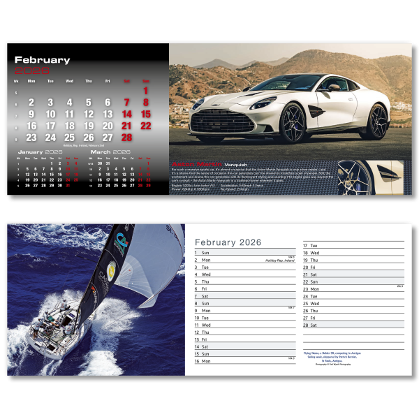 Top Speed Desk Calendar