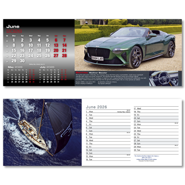 Top Speed Desk Calendar