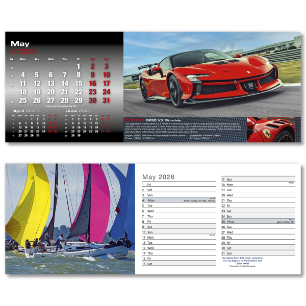 Top Speed Desk Calendar