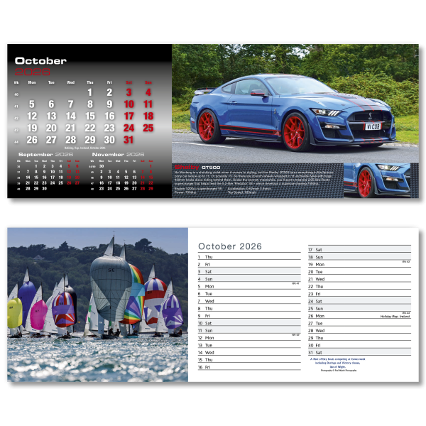 Top Speed Desk Calendar