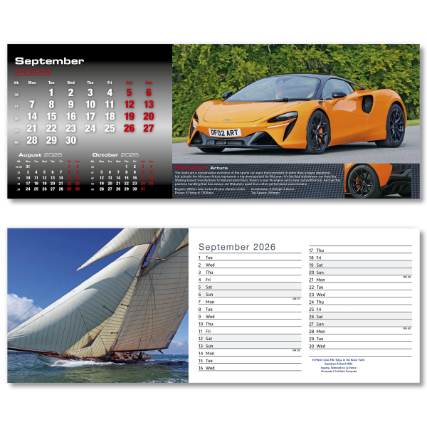 Top Speed Desk Calendar