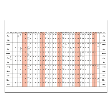 SRA2 Wall Planner